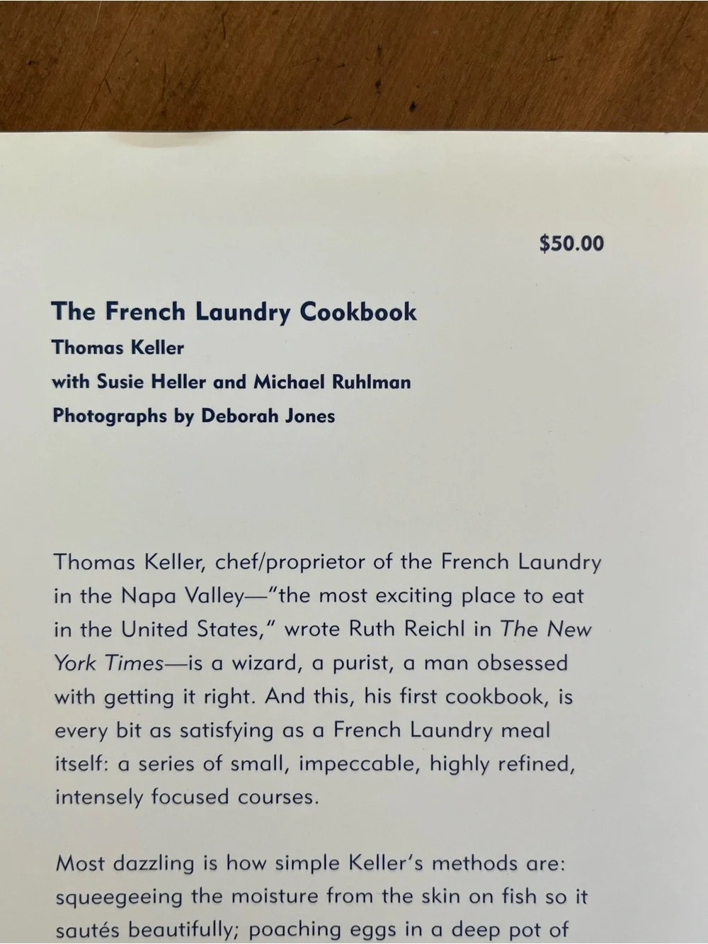 The French Laundry Cookbook by - White